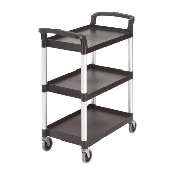 Cambro Three Shelf Utility Cart Black - Click to Enlarge
