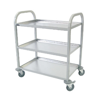 Craven Enamelled 3 Tier Clearing Trolley - Click to Enlarge