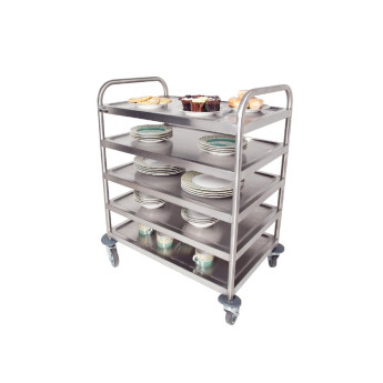 Craven 5 Tier General Purpose and Cleaning Trolley With Brakes - Click to Enlarge