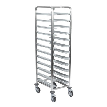Matfer Bourgeat 12 Tray Cafeteria Trolley Grey - Click to Enlarge