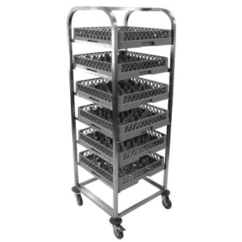 Craven Stainless Steel Dishwasher Basket Trolley - Click to Enlarge