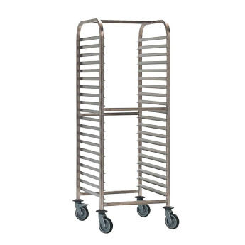 Matfer Bourgeat Double Gastronorm Racking Trolley 15 Shelves - Click to Enlarge
