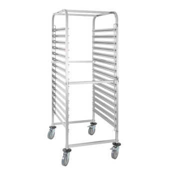 Vogue Gastronorm Racking Trolley 15 Level - Click to Enlarge