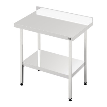 Lincat Stainless Steel Wall Table with Undershelf 600(D)mm - Click to Enlarge