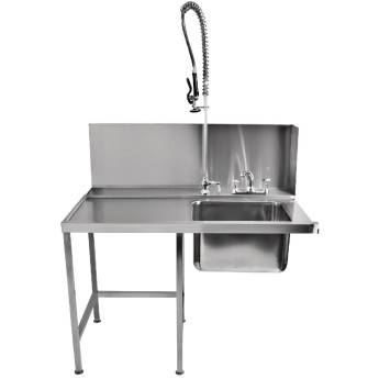 Classeq Pass-Through Dishwasher Table with Spray Mixer T11SENL - Click to Enlarge