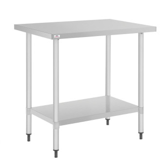 Essentials Self Assembly Stainless Steel Table 800 x 600mm - Click to Enlarge