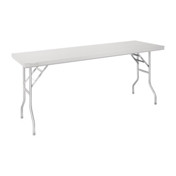 Vogue Stainless Steel Folding Work Table - Click to Enlarge