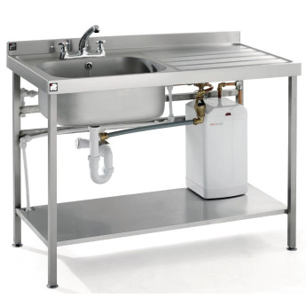 Parry Quick Fit Heated Sink Right Hand Drainer - Click to Enlarge