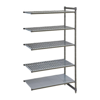 Cambro Camshelving Basics Plus Add-On Unit 5 Tier With Vented Shelves 2140H x 540D mm - Click to Enlarge