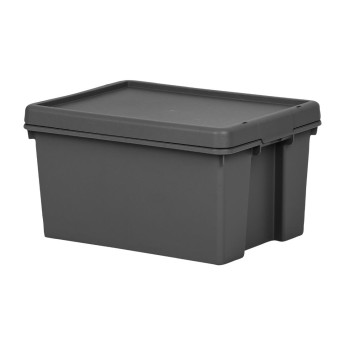Wham Bam Recycled Storage Box & Lid Black - Click to Enlarge