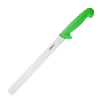 Hygiplas Slicer Serrated Green 25.4cm - Click to Enlarge