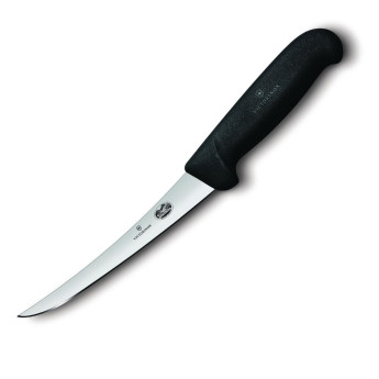 Victorinox Fibrox Boning Knife Narrow Curved Blade 12cm - Click to Enlarge