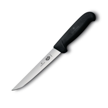 Victorinox Fibrox Boning Knife Straight Wide Blade 15cm - Click to Enlarge
