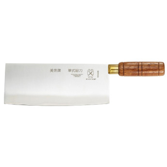 Mercer Culinary Chinese Chef Knife 8" Wood Handle - Click to Enlarge