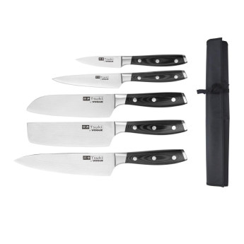 Vogue Tsuki 5 Piece Series 7 Knife Set and Wallet - Click to Enlarge