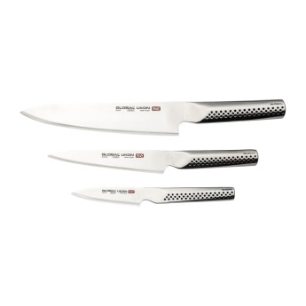 Global Knives Ukon Range 'Sakura' 3 Piece Knife Set - Click to Enlarge