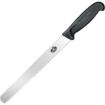 Victorinox Fibrox Larding Knife Serrated Blade 25.5cm - Click to Enlarge