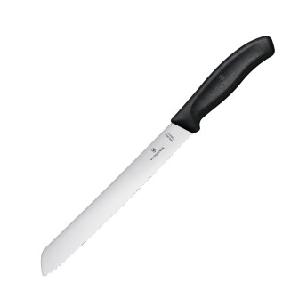 Bread Knife, Serrated Edge (Blister Pack) 21cm Black - Click to Enlarge