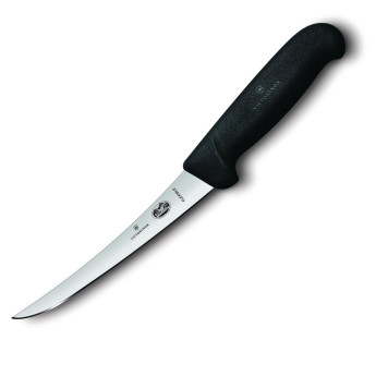 Victorinox Fibrox Boning Knife Narrow Curved Flexible Blade 12cm - Click to Enlarge