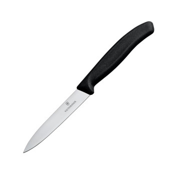 Victorinox Paring Knife Pointed Tip 10cm Black - Click to Enlarge