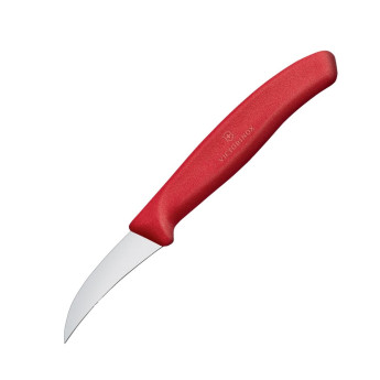 Victorinox Shaping Knife Curved Blade 8cm Red - Click to Enlarge