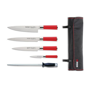 Dick Red Spirit 5 Piece Knife Set with Wallet - Click to Enlarge