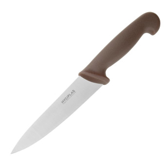 Hygiplas Cooks Knife Brown 15.9cm - Click to Enlarge