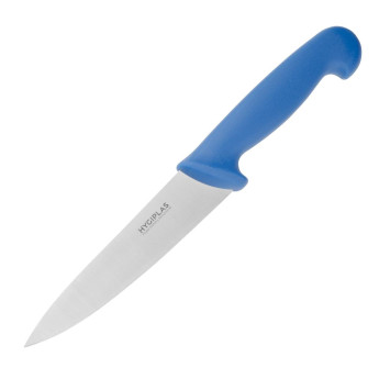 Hygiplas Cooks Knife Blue 15.9cm - Click to Enlarge