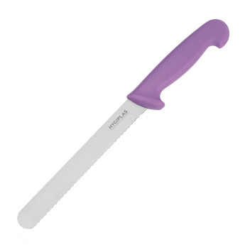 Hygiplas Bread Knife Purple - 8" - Click to Enlarge