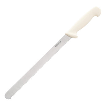 Hygiplas Serrated Slicer White 30.5cm - Click to Enlarge