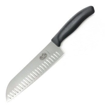 Victorinox Santoku Knife Fluted Edge 17cm - Click to Enlarge