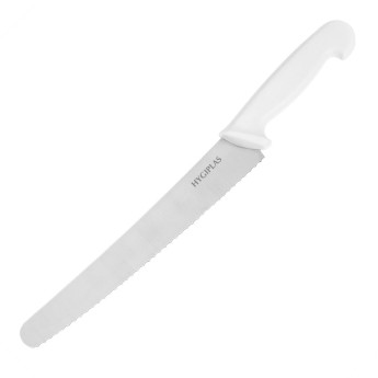 Hygiplas Serrated Pastry Knife White 25.4cm - Click to Enlarge