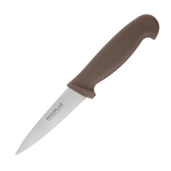 Hygiplas Paring Knife Brown 9cm - Click to Enlarge