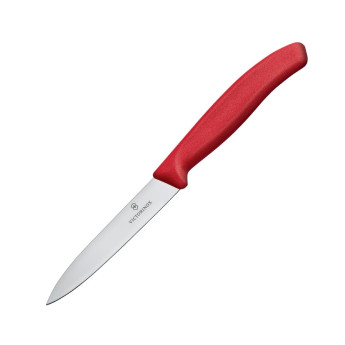 Victorinox Paring Knife Pointed Tip 10cm Red - Click to Enlarge