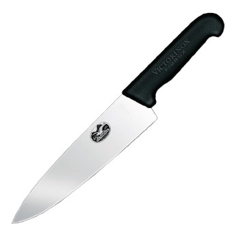 Victorinox Fibrox Carving Knife Extra Broad Blade 20.5cm - Click to Enlarge