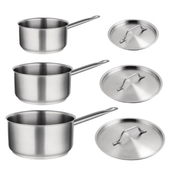 Special Offer - Vogue Saucepan Set (Pack of 3) - Click to Enlarge