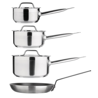 Essentials Cook Like A Pro 4-Piece Saucepan and Frying Pan Set - Click to Enlarge