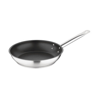 Vogue Non-Stick Teflon Stainless Steel Platinum Plus Frying Pan 240mm - Click to Enlarge