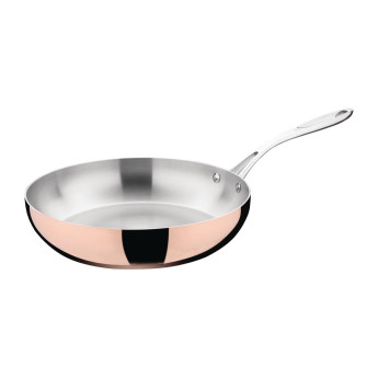 Vogue Induction Tri-Wall Copper Fry Pan - 280x60mm - Click to Enlarge