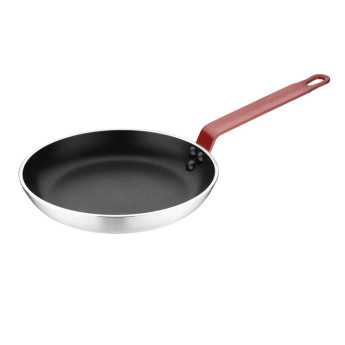 Hygiplas Non-Stick Teflon Aluminium Platinum Plus Frying Pan with Red Handle 240mm - Click to Enlarge