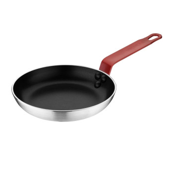 Hygiplas Non-Stick Teflon Aluminium Platinum Plus Frying Pan with Red Handle 200mm - Click to Enlarge