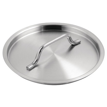 Vogue Stainless Steel Saucepan Lid 140mm - Click to Enlarge