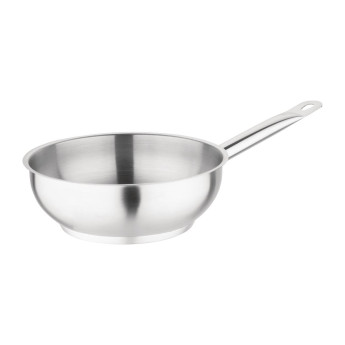 Vogue Stainless Steel Sauté Pan 200mm - Click to Enlarge