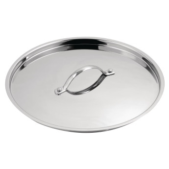 Vogue Stainless Steel Lid 180mm - Click to Enlarge