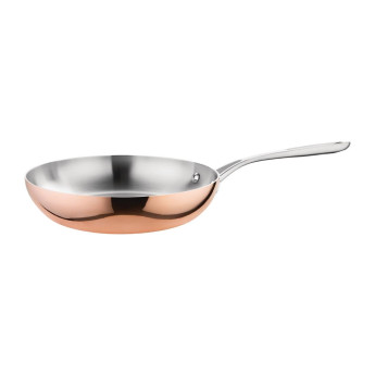 Vogue Tri Wall Copper Frying Pan 240mm - Click to Enlarge