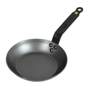 De Buyer Mineral B Black Iron Induction Frying Pan 200mm - Click to Enlarge