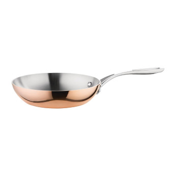 Vogue Tri Wall Copper Frying Pan 200mm - Click to Enlarge