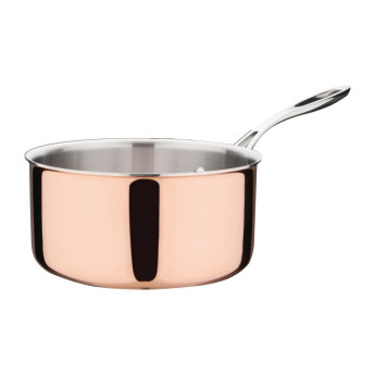 Vogue Induction Tri-Wall Copper Saucepan - 200x100mm - Click to Enlarge