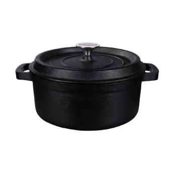 Tramontina Pre-Seasoned Cast Iron Casserole Pan 240mm 3.75Ltr - Click to Enlarge