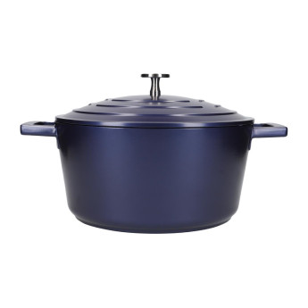 Masterclass Casserole Dish Metallic Blue 4Ltr - Click to Enlarge